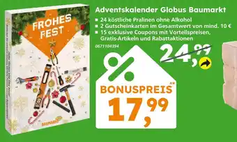 Globus Baumarkt Globus baumarkt adventskalender Angebot