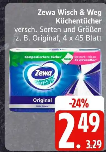 Edeka Zewa wisch & weg küchentücher original Angebot