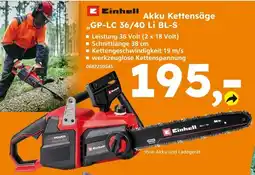 Globus Baumarkt Einhell akku kettensäge gp-lc 36/40 li bl-s Angebot