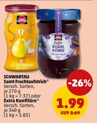 PENNY Schwartau samt fruchtaufstrich Angebot