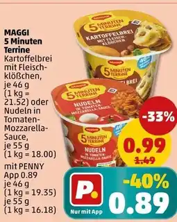 PENNY Maggi kartoffelbrei mit fleischklößchen Angebot