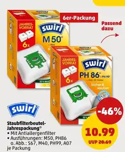 PENNY Swirl m50 staubfilterbeutel-jahrespackung Angebot
