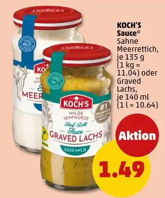 PENNY Koch's sauce sahne meerrettich Angebot