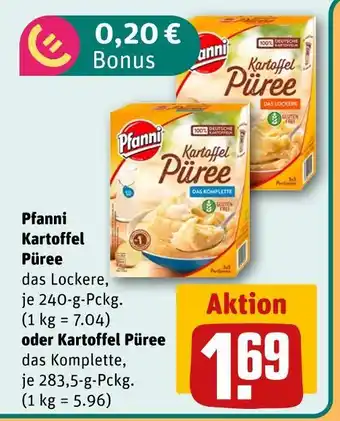 REWE Pfanni kartoffel püree das lockere Angebot