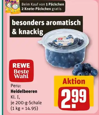 REWE Rewe beste wahl heidelbeeren Angebot