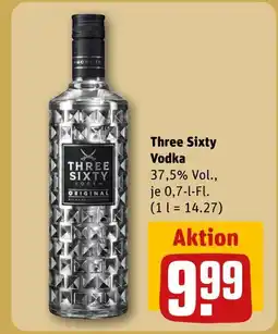 REWE Three sixty vodka Angebot