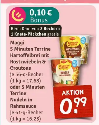nahkauf Maggi 5 minuten terrine kartoffelbrei mit röstzwiebeln & croutons Angebot