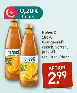 nahkauf Hohes c 100% orangensaft Angebot