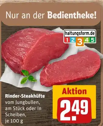 REWE Rinder-steakhüfte am stück Angebot