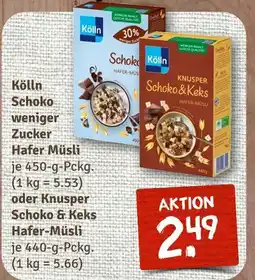 nahkauf Kölln schoko weniger zucker hafer müsli Angebot