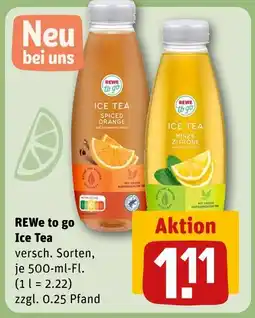 REWE Rewe to go ice tea spiced orange Angebot