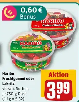 REWE Haribo fruchtgummi oder lakritz Angebot