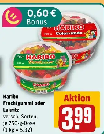 REWE Haribo fruchtgummi oder lakritz Angebot