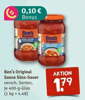 nahkauf Ben's original sauce süss-sauer Angebot