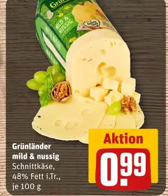 REWE Grünländer mild & nussig Angebot