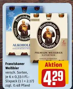 REWE Franziskaner weißbier Angebot