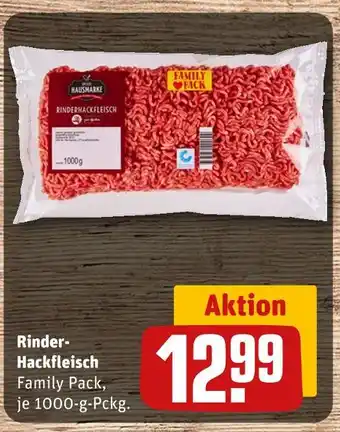 REWE Hausmarke rinderhackfleisch Angebot
