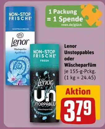 REWE Lenor unstoppables oder wäscheparfüm Angebot