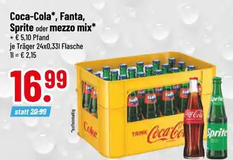 trinkgut Coca-cola*, fanta, sprite oder mezzo mix Angebot