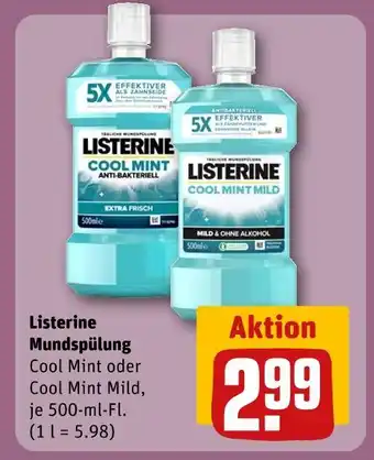 REWE Listerine cool mint Angebot