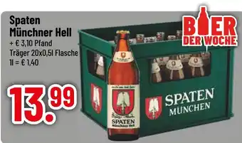 trinkgut Spaten münchen münchner hell Angebot