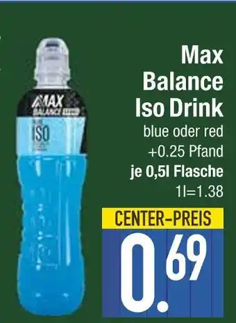 Edeka Max balance iso drink blue Angebot