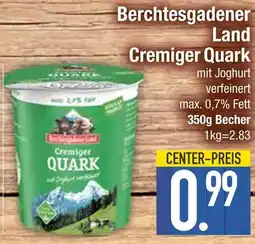 Edeka Berchtesgadener land cremiger quark Angebot
