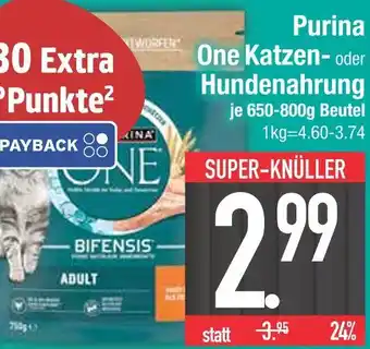 Edeka Purina one katzenfutter Angebot