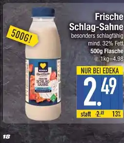 Edeka Edeka frische schlag-sahne Angebot