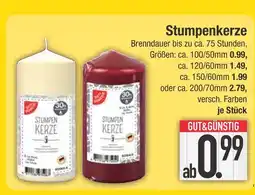 Edeka Gut & günstig stumpenkerze Angebot