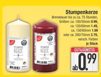 Edeka Gut & günstig stumpenkerze Angebot