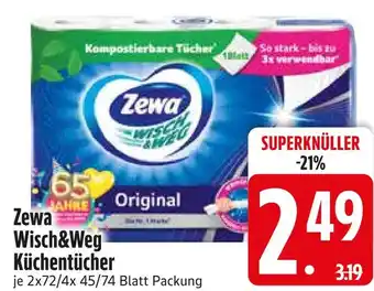 Edeka Zewa wisch&weg küchentücher original Angebot