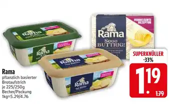 Edeka Rama pflanzlich basierter brotaufstrich Angebot