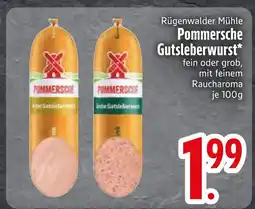 Edeka Rügenwalder mühle pommersche gutsleberwurst fein Angebot