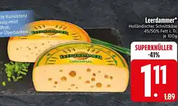 Edeka Leerdammer holländischer schnittkäse Angebot