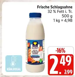 Marktkauf Edeka frische schlagsahne Angebot