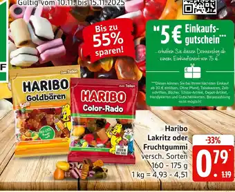 Marktkauf Haribo lakritz oder fruchtgummi Angebot