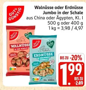 Marktkauf Gut & günstig walnüsse in der schale Angebot
