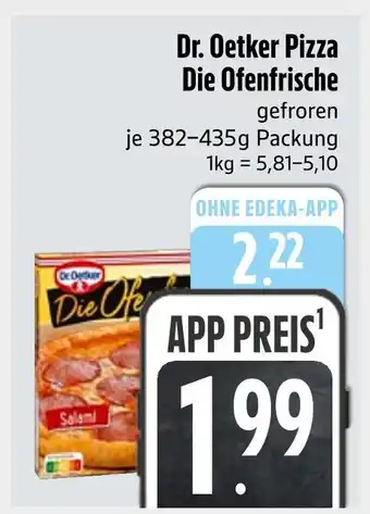 Edeka Dr. oetker pizza die ofenfrische Angebot