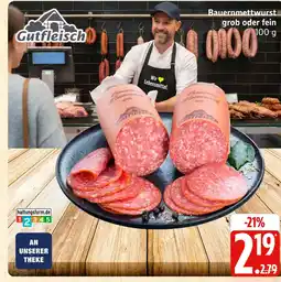 Marktkauf Gutfleisch bauernmettwurst grob Angebot