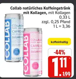 Marktkauf Collab natürliches koffeingetränk mit kollagen Angebot