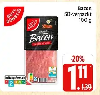 Marktkauf Gut & günstig bacon Angebot