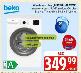 Marktkauf Beko waschmaschine bm3wfu4941w1 Angebot