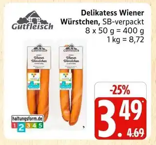 Marktkauf Gutfleisch delikatess wiener würstchen Angebot