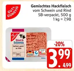 Marktkauf Gut & günstig gemischtes hackfleisch vom schwein und rind Angebot