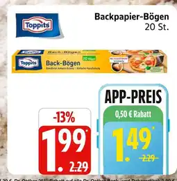 Marktkauf Toppits backpapier-bögen Angebot
