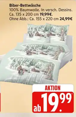 Marktkauf Biber-bettwäsche Angebot