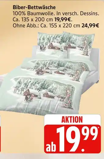 Marktkauf Biber-bettwäsche Angebot