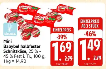 Marktkauf Babybel mini babybel halbfester schnittkäse Angebot