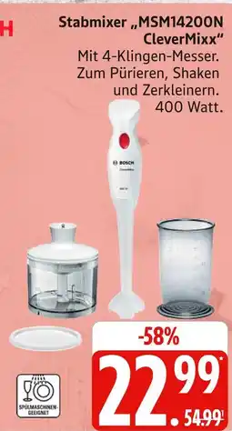 Marktkauf Bosch msm14200n clevermixx stabmixer Angebot